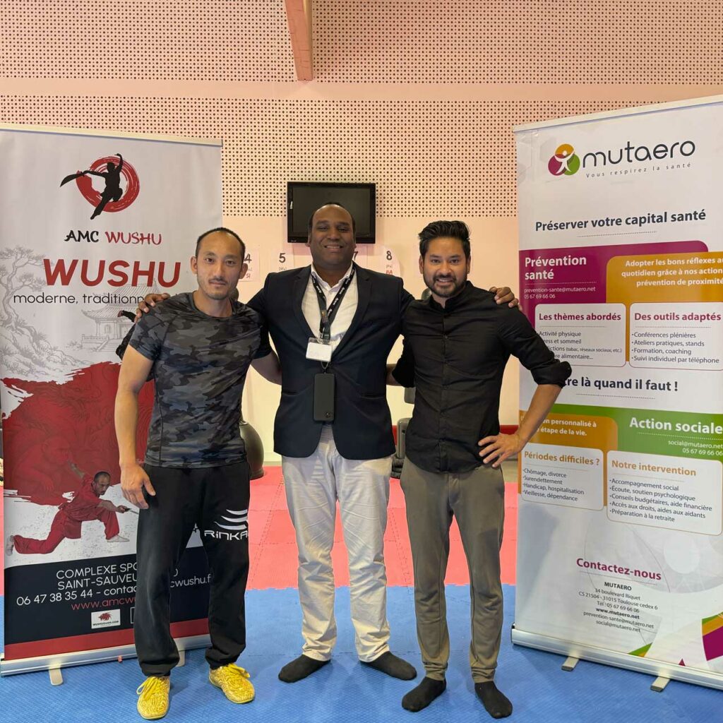 🤝 Nouveau Partenariat : AMC Wushu X Mutaero 🤝 Nous sommes heureux d’annoncer notre partenariat avec l’école associative AMC Wushu ! 🎉 Grâce à cette collaboration, vos adhérents peuvent désormais bénéficier d’une complémentaire santé aux conditions négociées, avec plusieurs formules adaptées à leurs besoins.