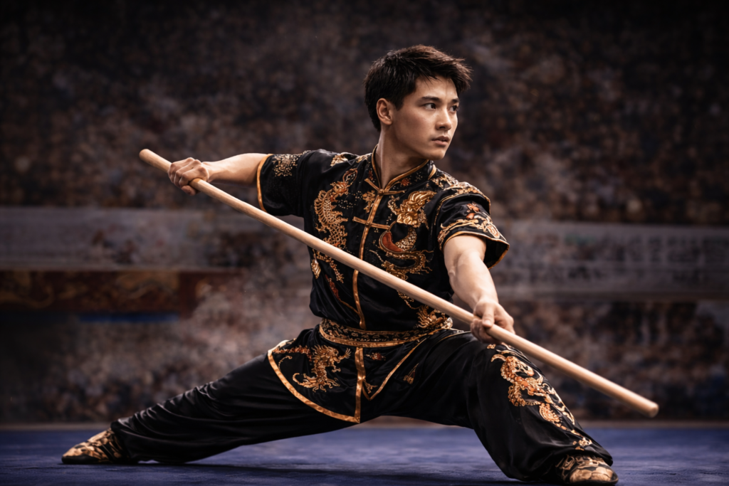 🥋 Stage Wushu Gunshu – L’art du bâton Les 11 et 12 avril 2026, AMC Wushu vous propose un stage dédié au bâton du Wushu. Au programme : • apprentissage du Taolu bâton • application martiale • maniement du bâton 📍 Complexe Sportif Pierre Plantade 1026 route de Saint-Jory 🕤 Horaire : 9h30 à 16h30 💶 Tarif : 40 € ⚠️ Places limitées Un stage pour approfondir la force, la précision et l’harmonie dans le travail du bâton. Infos et inscriptions via le QR code sur l’affiche.